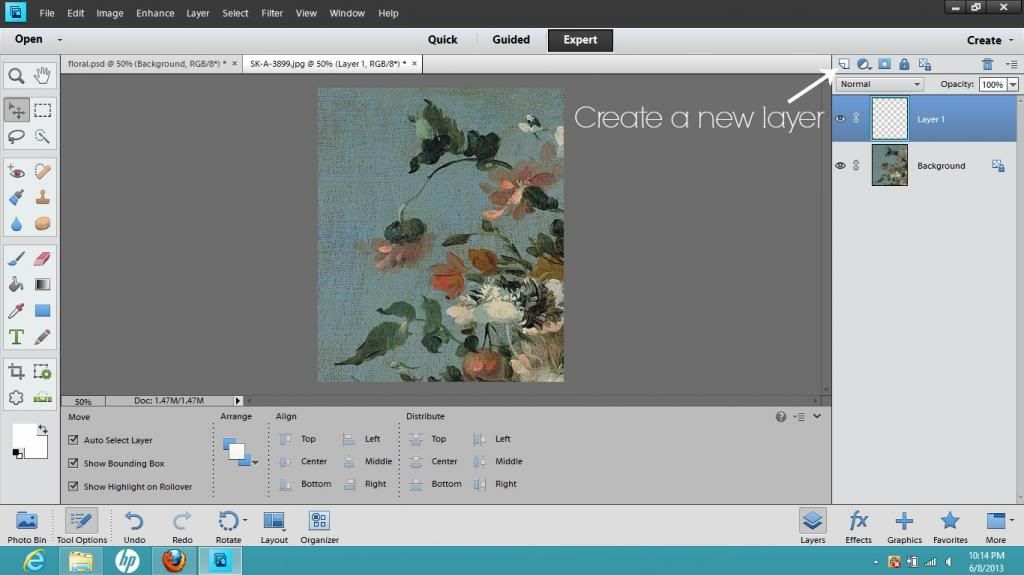 Creating Transparent Text in Photoshop Elements 11