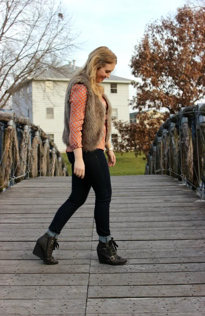 How to Wear a Fur Vest