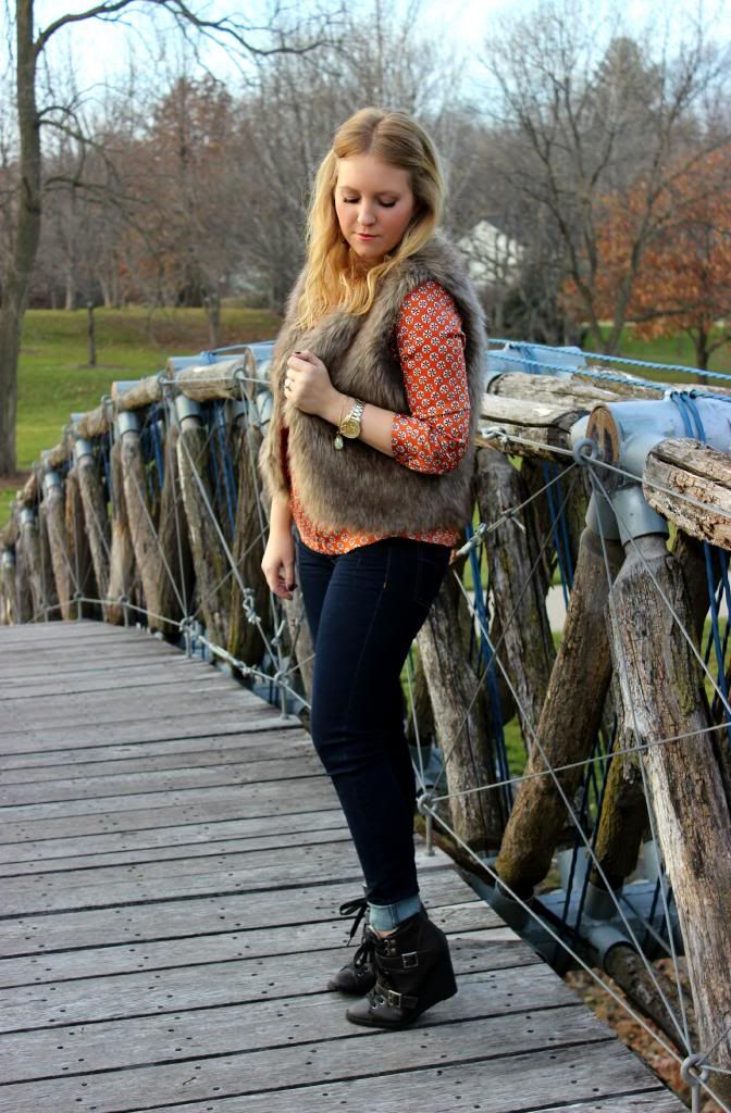 How to Wear a Fur Vest