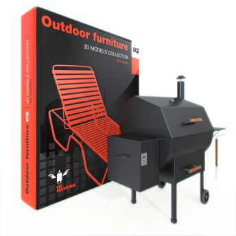 10ravens ???‚??? 3D Models Collection 014 Outdoor Furniture 02