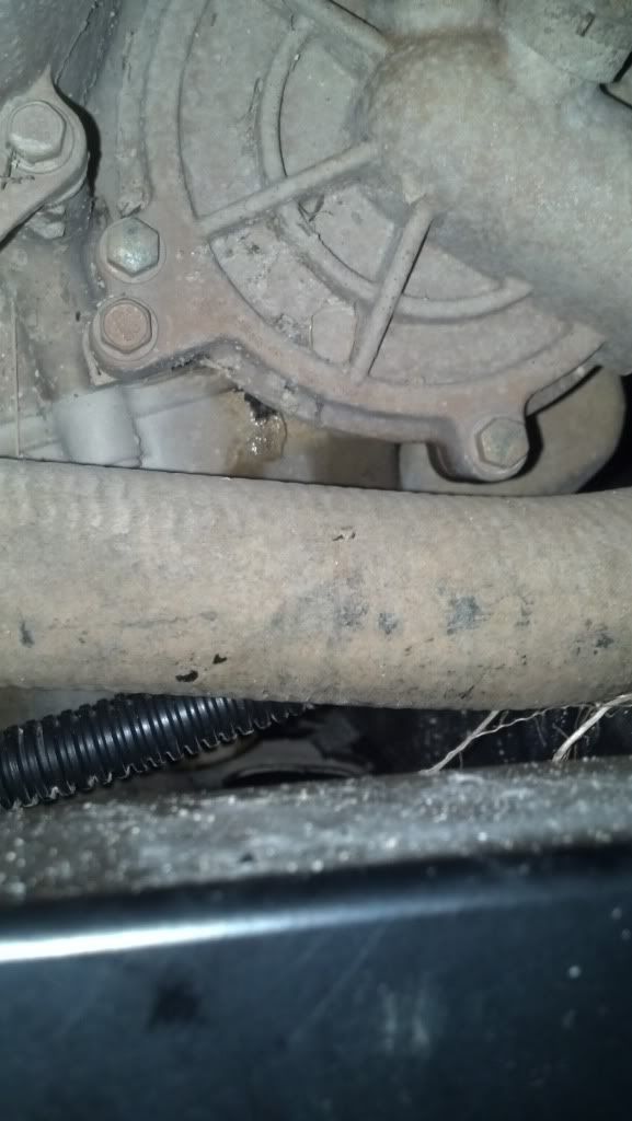 Is my water pump leaking?What is this?Knowledge needed!