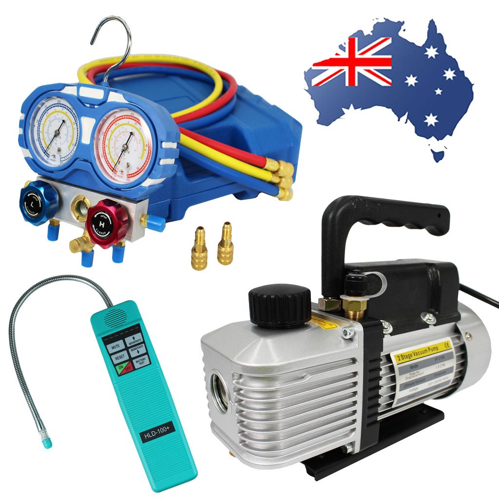 Leak Detector Manifold Kit Vacuum Pump Split System Installer