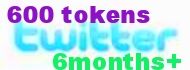 6 monnths+ for my personal twitter for 600 TOKENS!