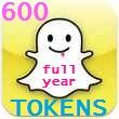 YEAR of my SNAPCHAT for 600 TOKENS!