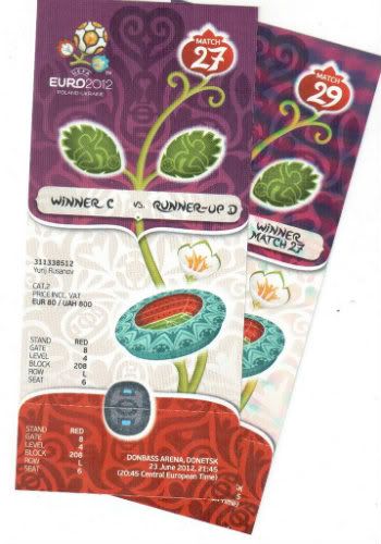 Билеты на ЕВРО 2012