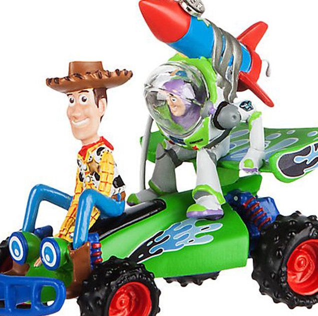 Disney Store Parks Toy Story Buzz Lightyear & Woody RC Car Sketchbook