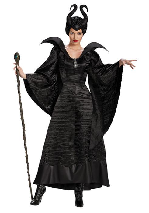 2014 Disney MALEFICENT Movie Angelina Jolie Womens Cosplay Dress ...