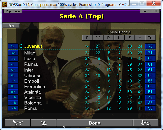 Championship manager 97 98 best tactic