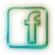 neon facebook icon