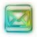 small neon email icon