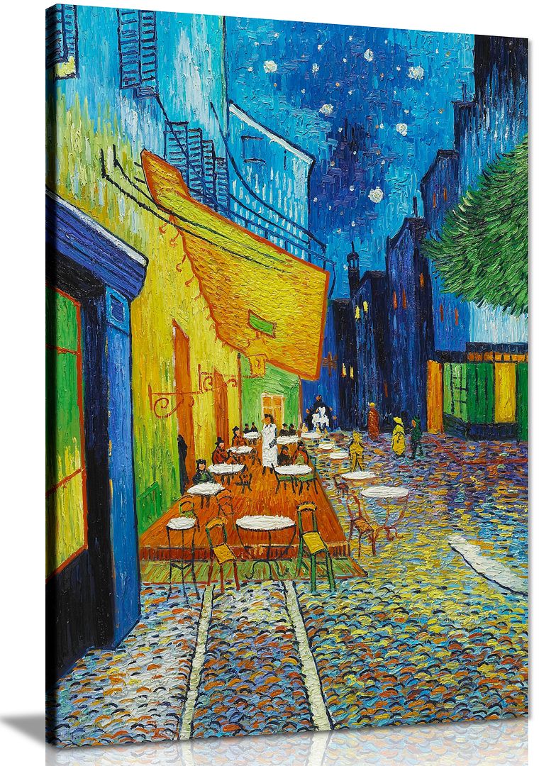 Vincent Van Gogh The Cafe Terrace On The Place Du Forum Canvas Wall Art ...